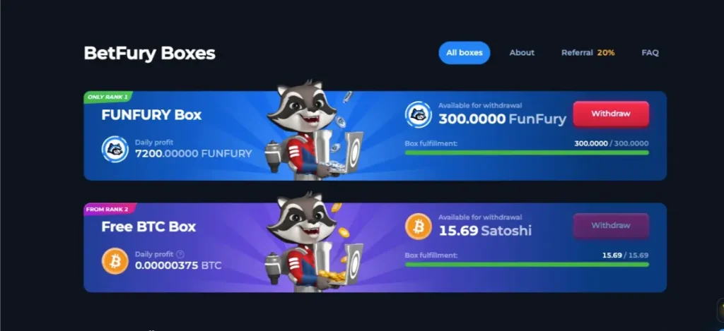 BetFury Boxes