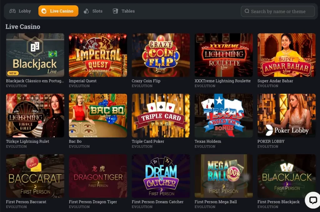 Bspin Live casino