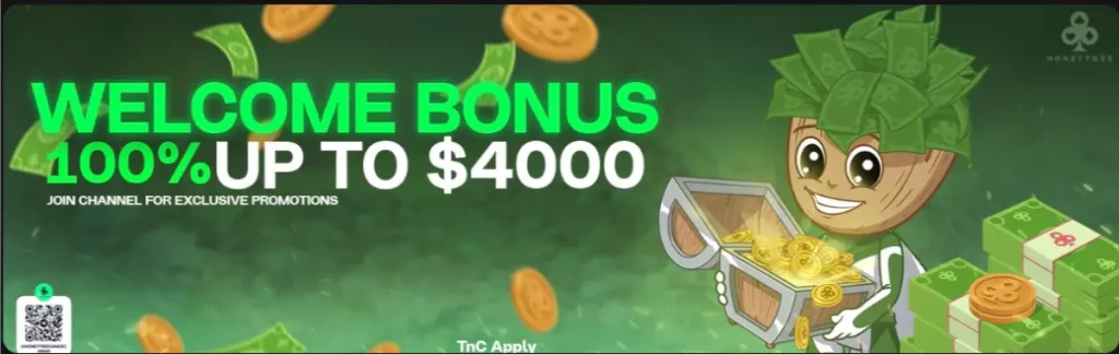 Welcome bonus moneytree games