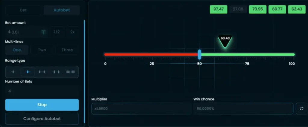 Dice by Winna desktop betting