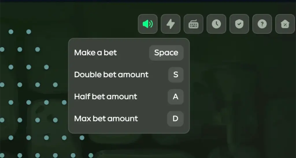 Gamdom Plinko hotkeys