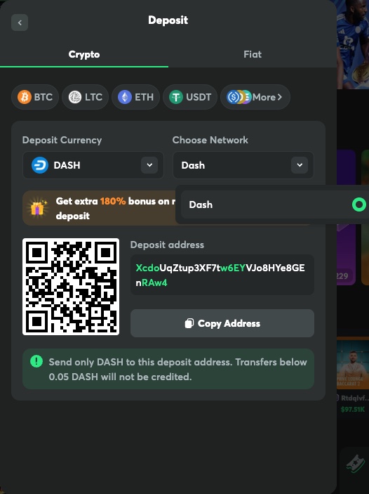 How to gamble with Dash
