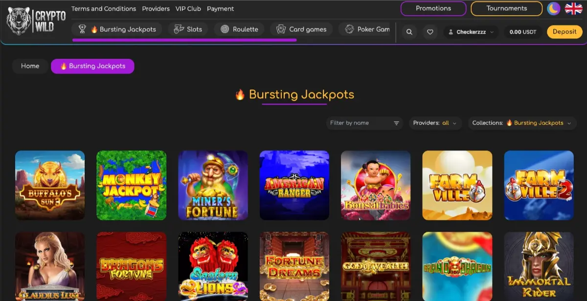 Crypto Wild Bursting Jackpots