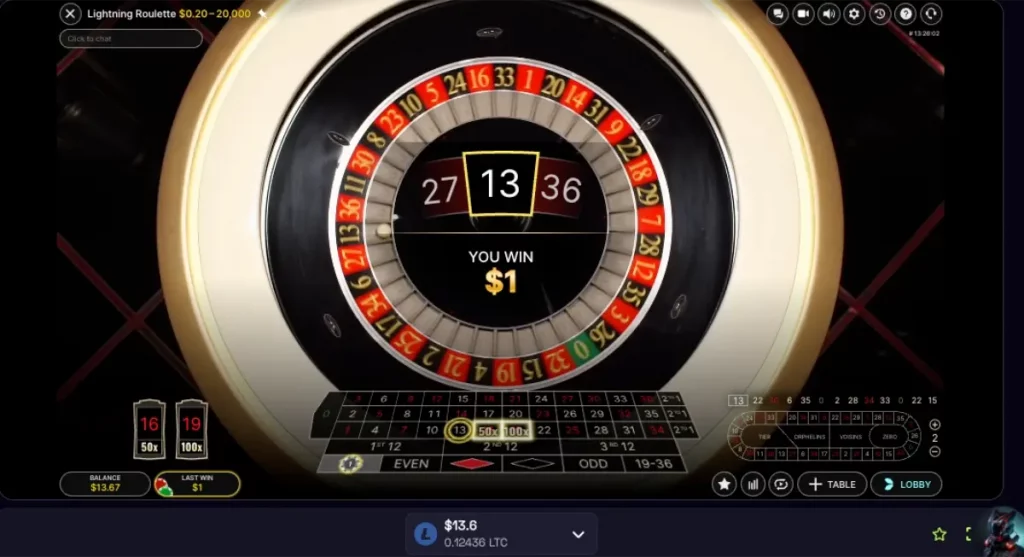 Immerion Lightning Roulette