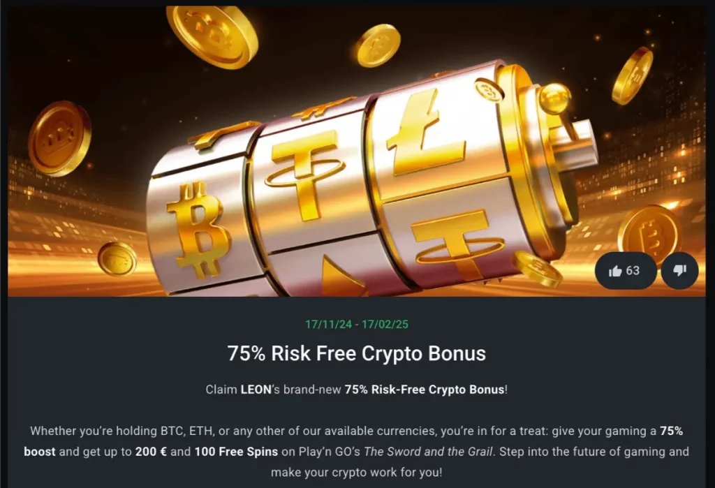 Leon Bet Crypto Bonus