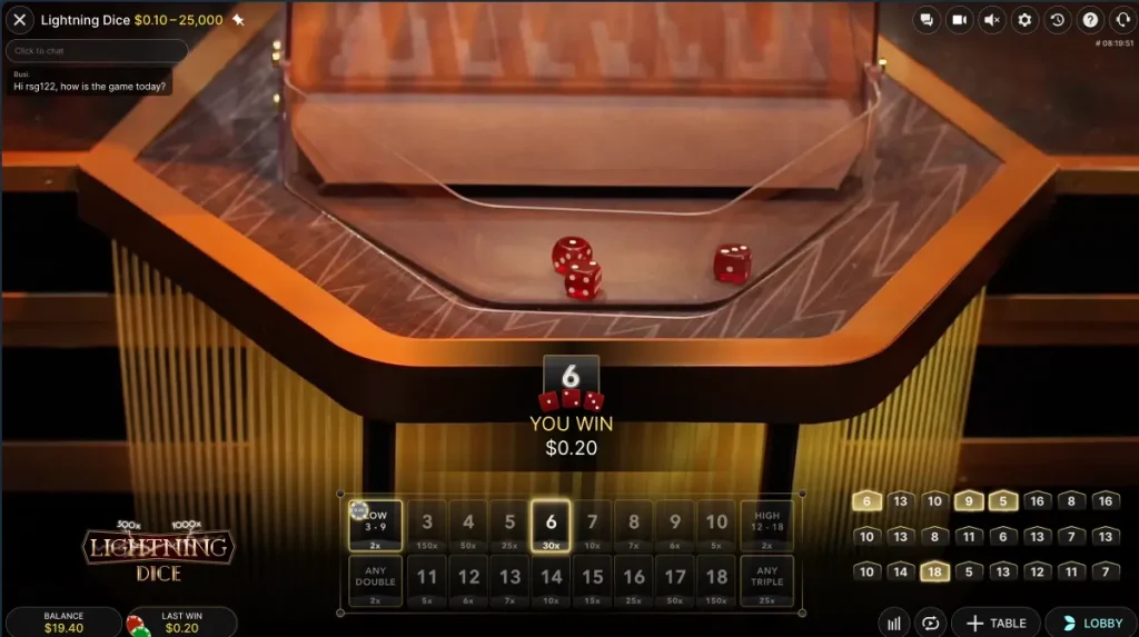 Lightning Dice Desktop