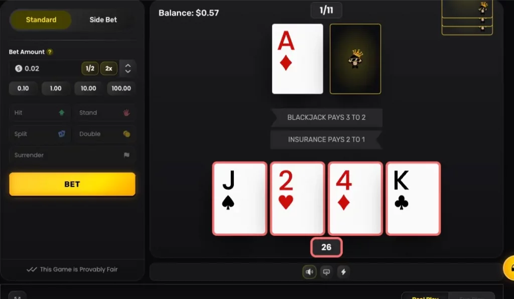 Monkey Tilt Blackjack