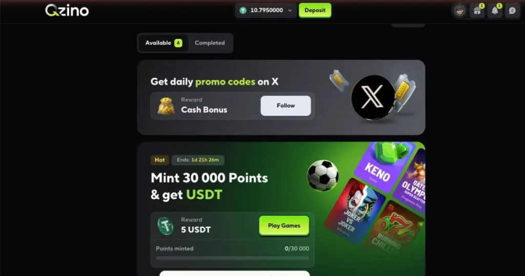 Qzino Airdrops