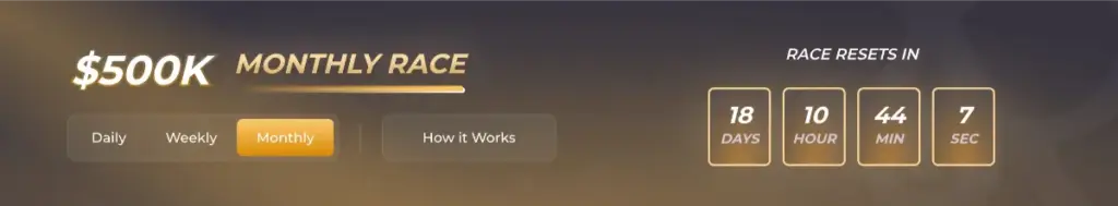 Rainbet monthly race