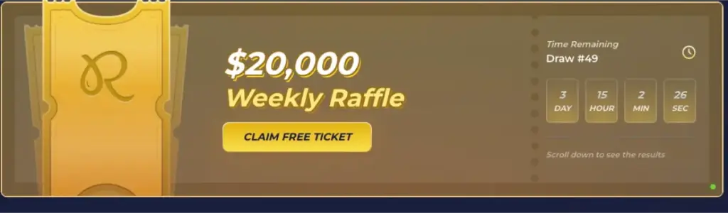 Rainbet weekly raffle