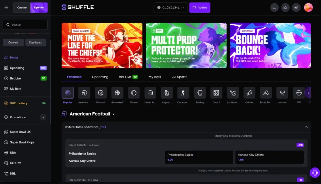 Shuffle Sportsbook