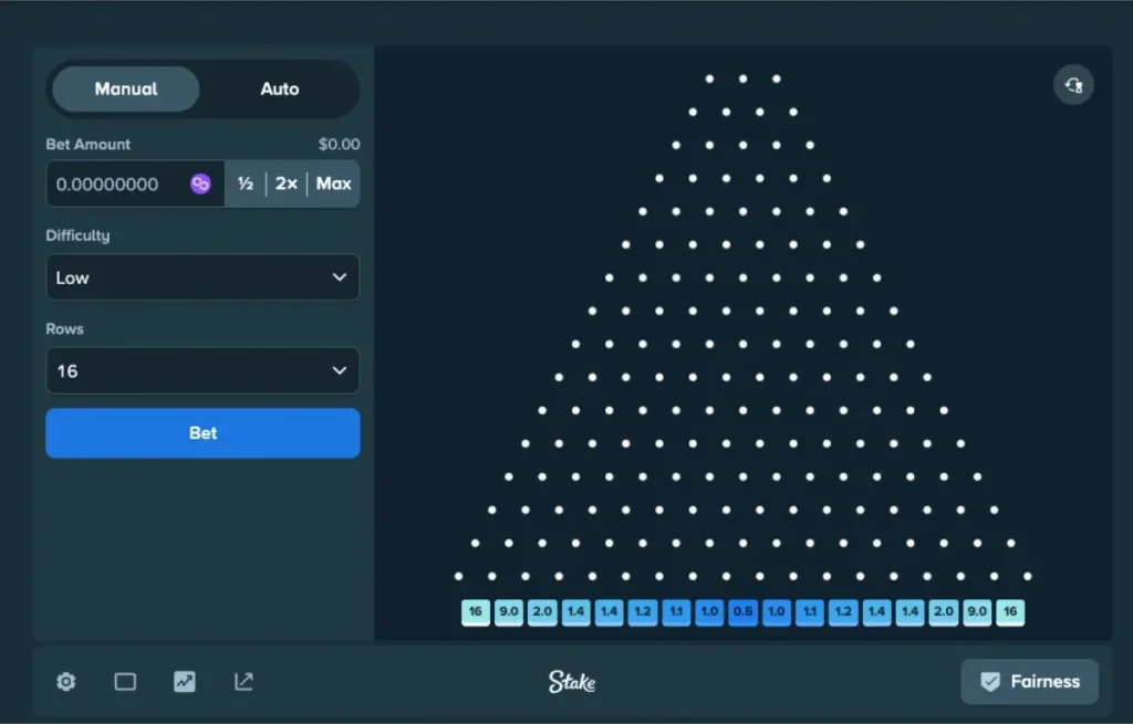 stake plinko desktop manual mode