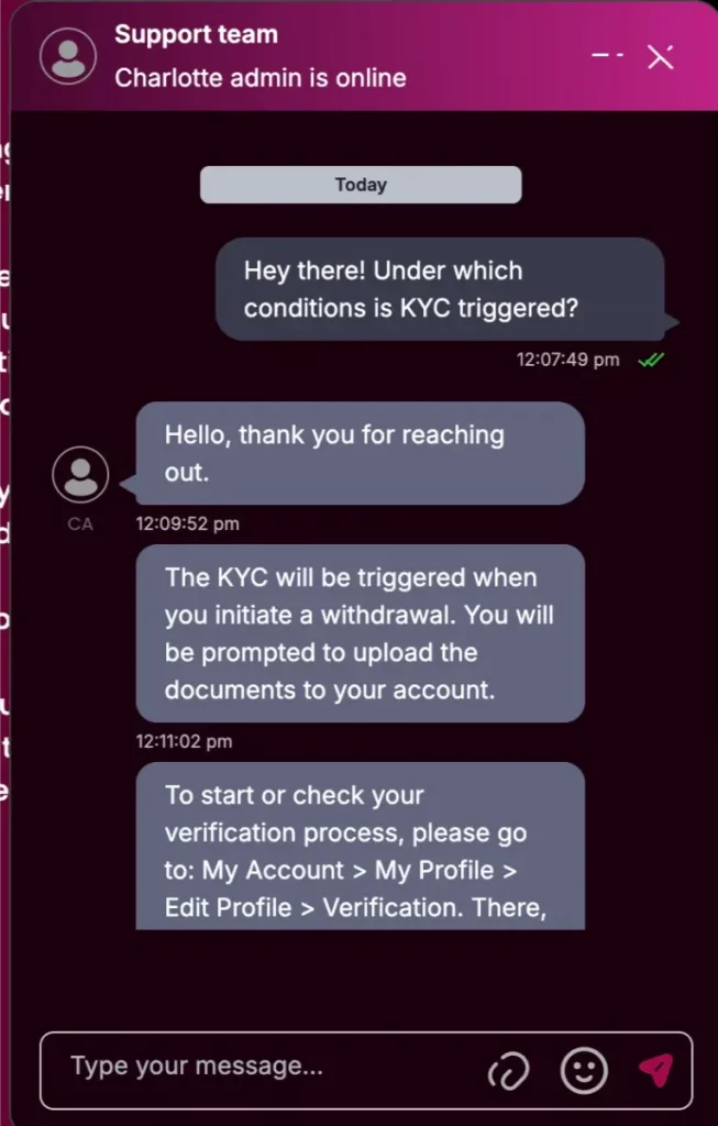 Tenex Casino Live Chat