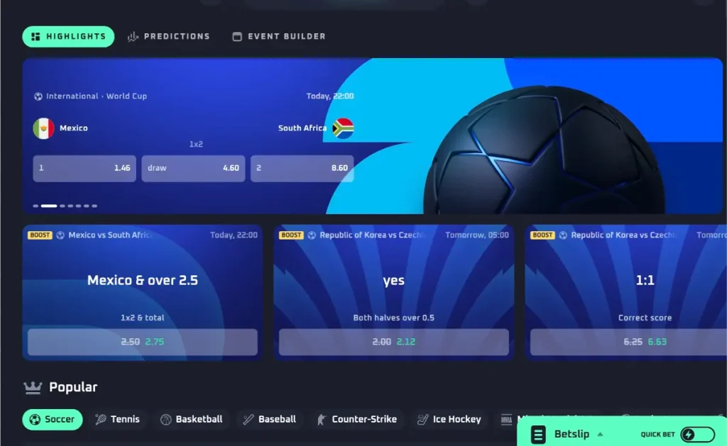 Thrill World Cup betting