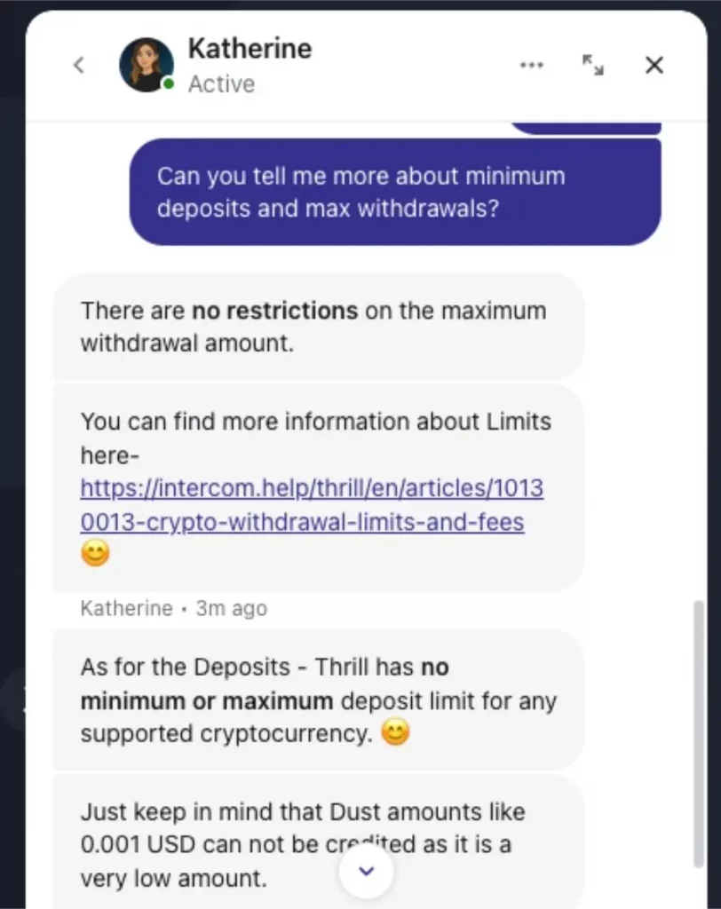 Thrill live chat