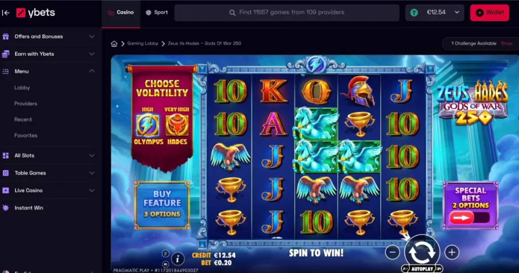 Ybets slots