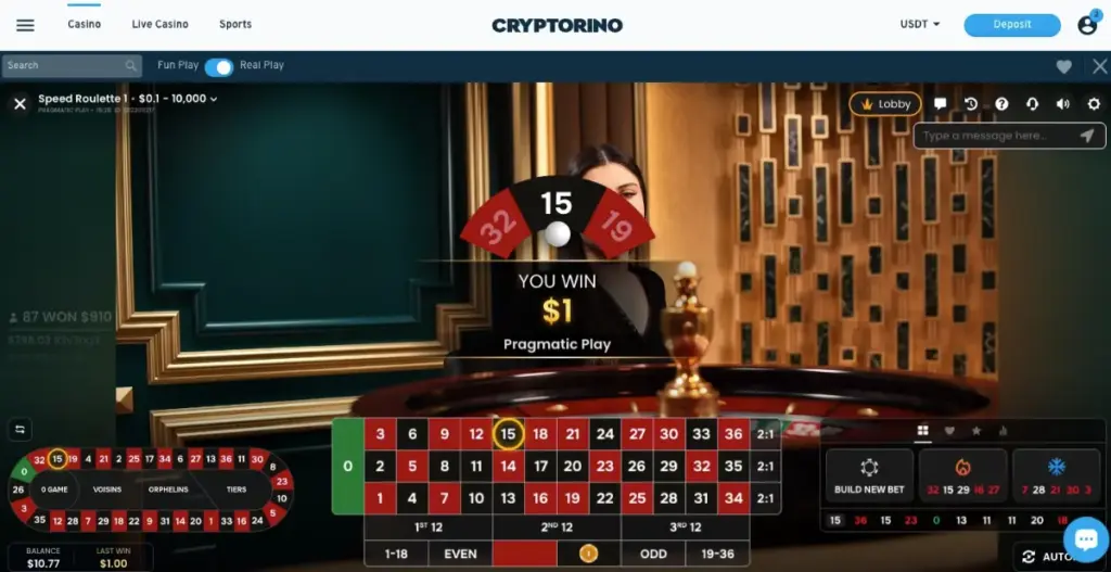 cryptorino live casino games