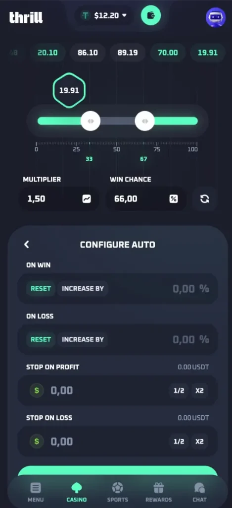 dice by thrill mobile