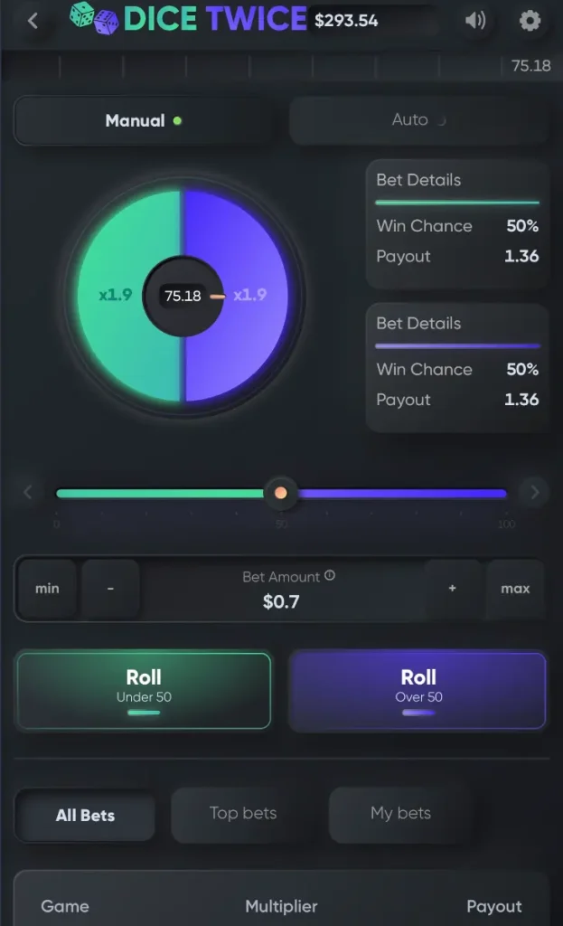 dice twice mobile preview