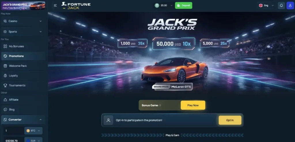 fortune jack races