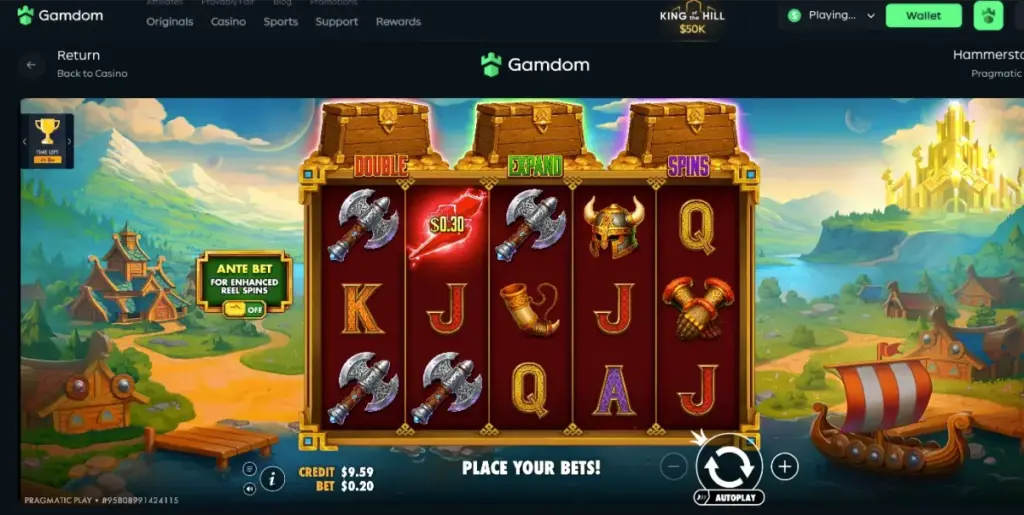gamdom slots