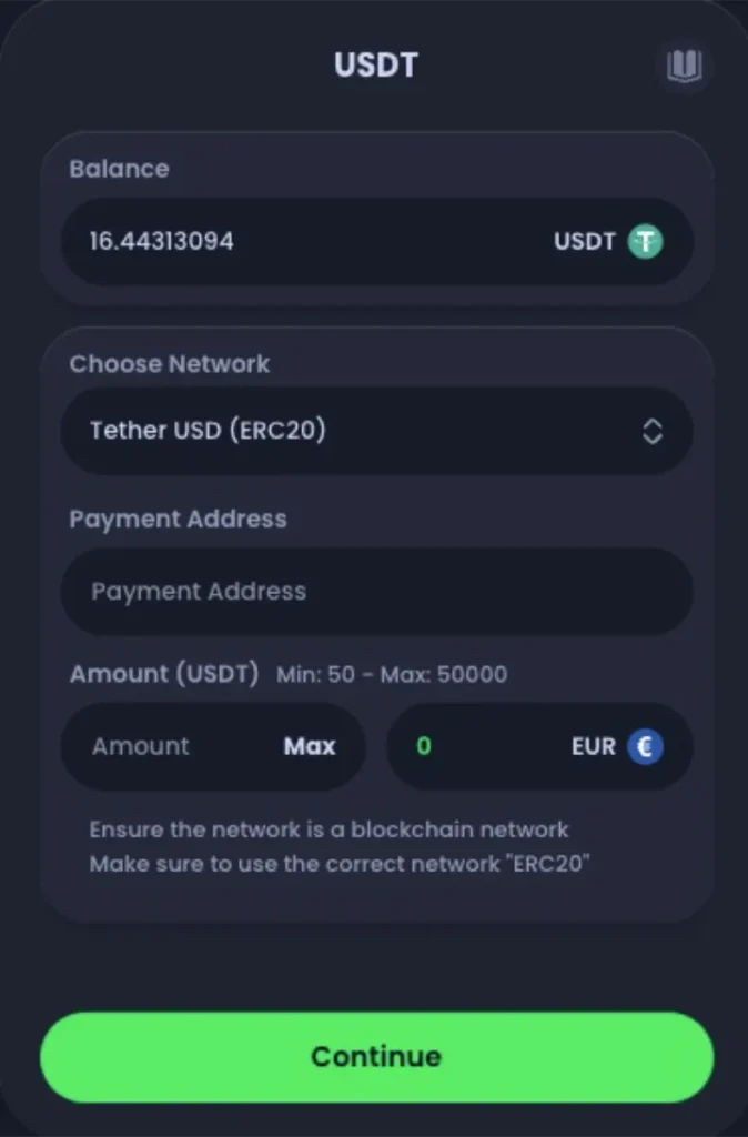 jack.com withdrawal