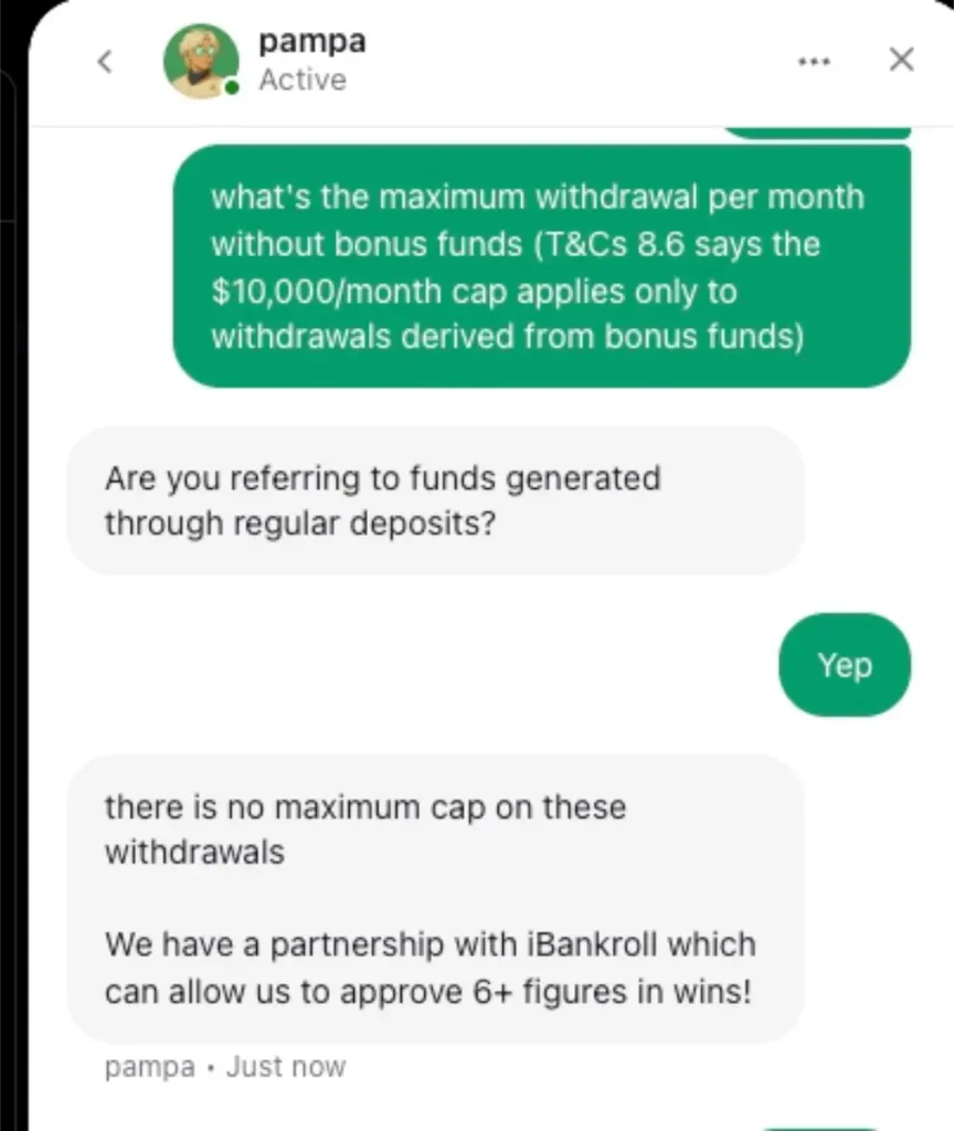 rollify max withdrawal