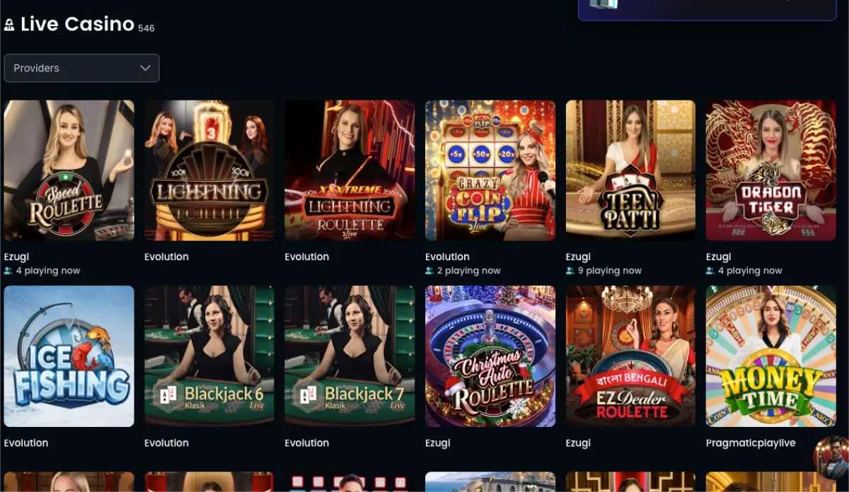 Snatch Casino Żywy Krupier