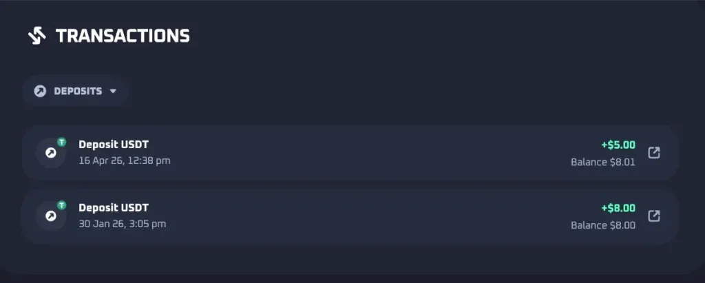 thrill deposit