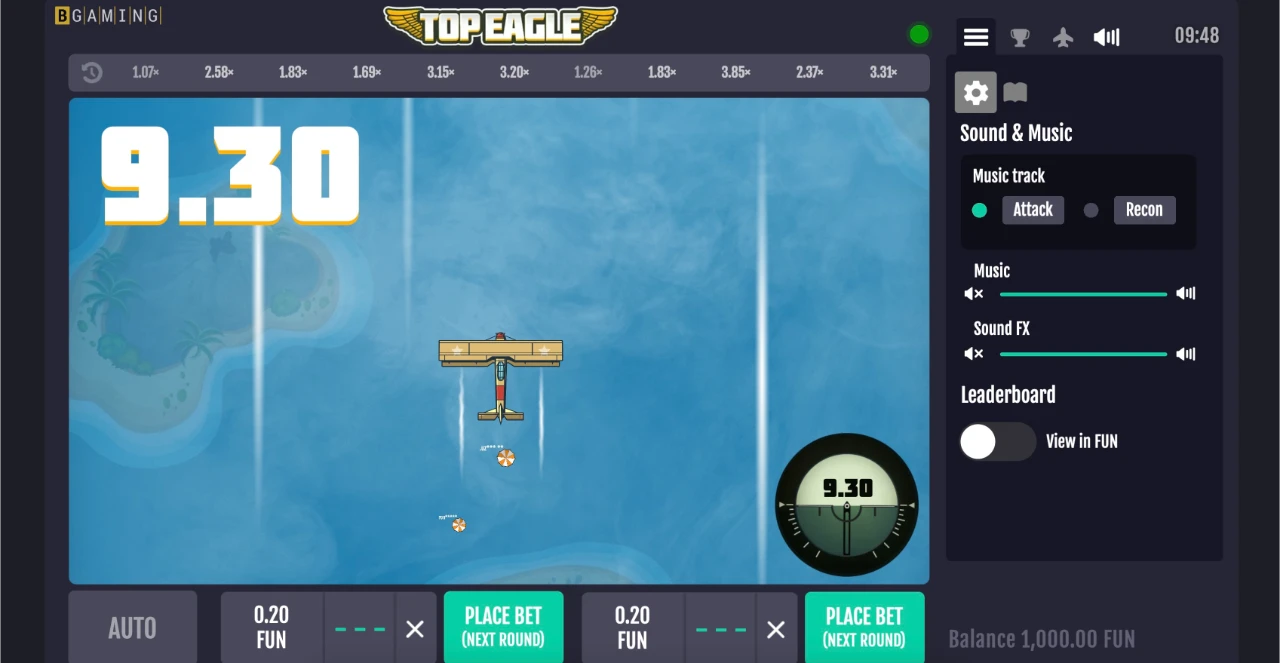 top eagle desktop bgaming