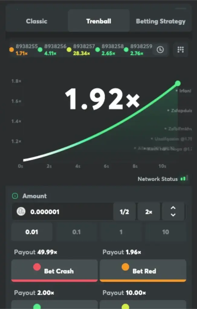 trenball crash mobile