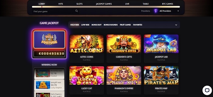 7bitcasino games