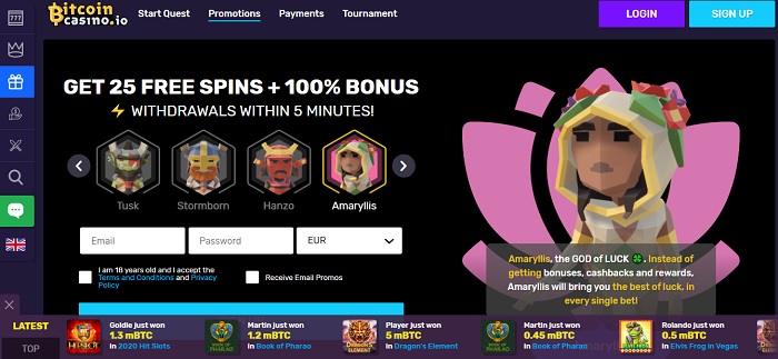 Bitcoin Casino promotions