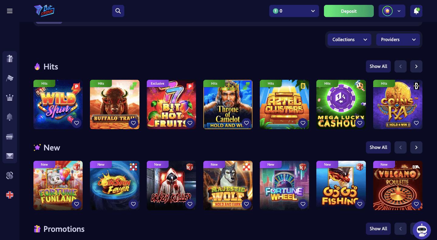 7Bit Casino hit games