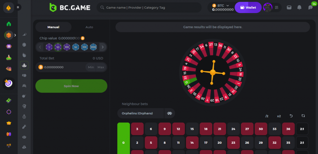 BC.Game Provably Fair Roulette