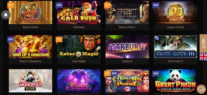 kingbilly casino games