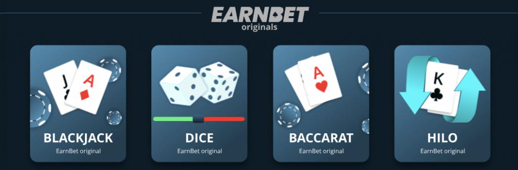 Earnbet provably fair games