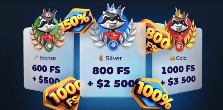 BetFury Casino Bonus Packages