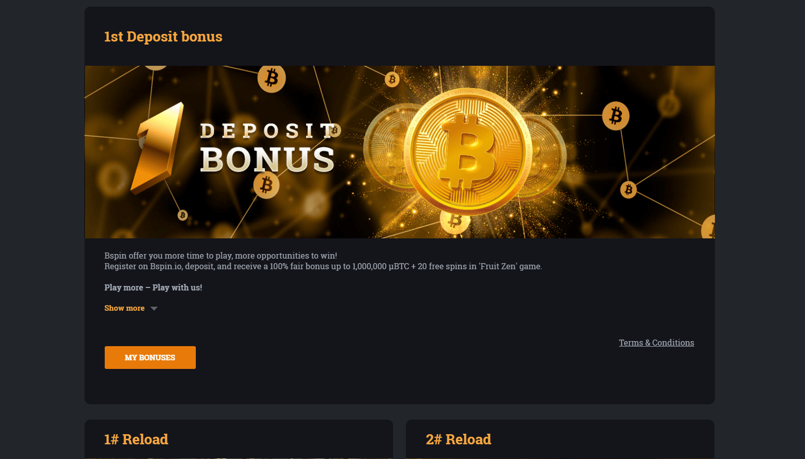 Bspin Casino Promotions