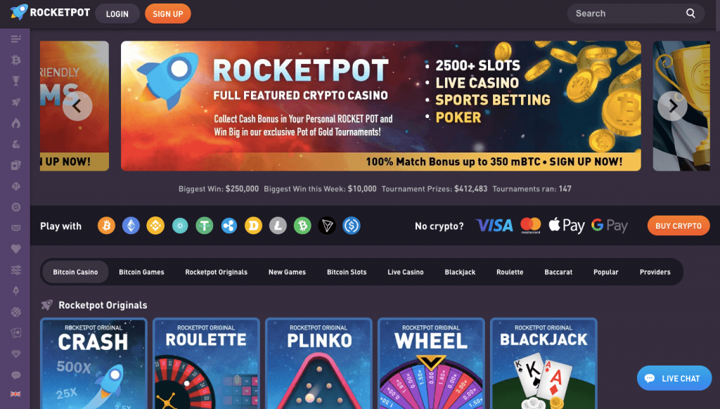 Rocketpot Homepage