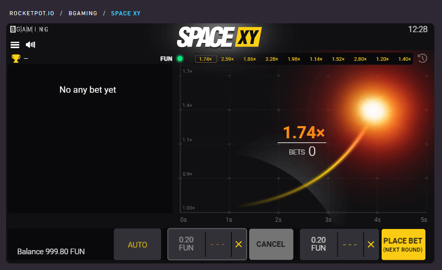 Space XY game Rocketpot