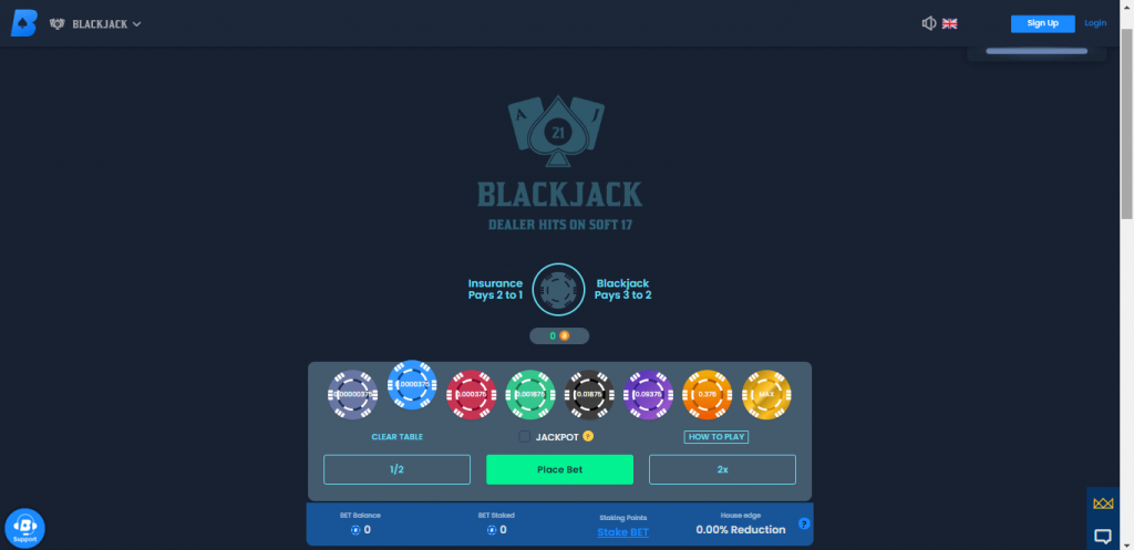 EarnBet Blackjack