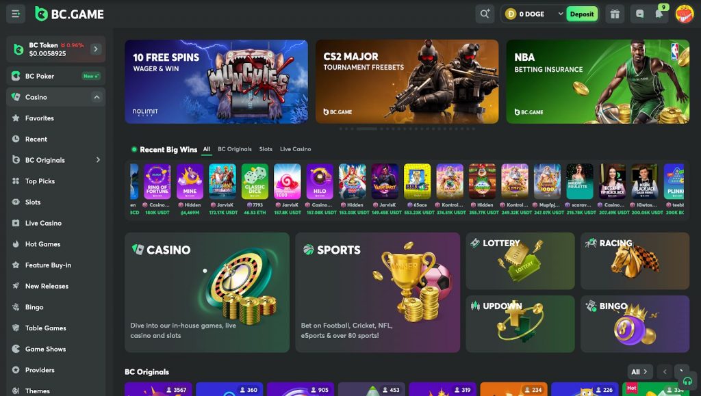 bc.game dogecoin casino new