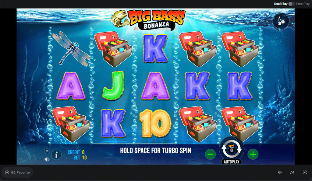 Big Bass Bonanza slot game screenshot