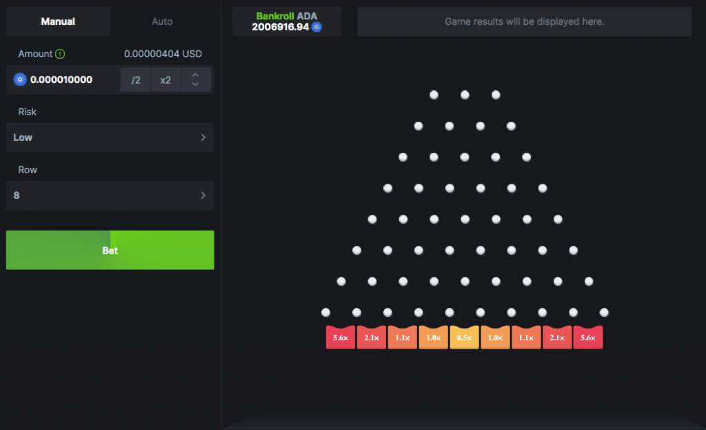 BC.Game Cardano Plinko