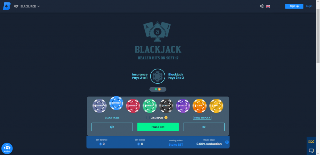 EarnBet Blackjack