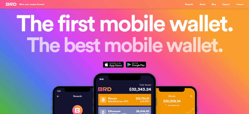 BRD mobile wallet screenshot