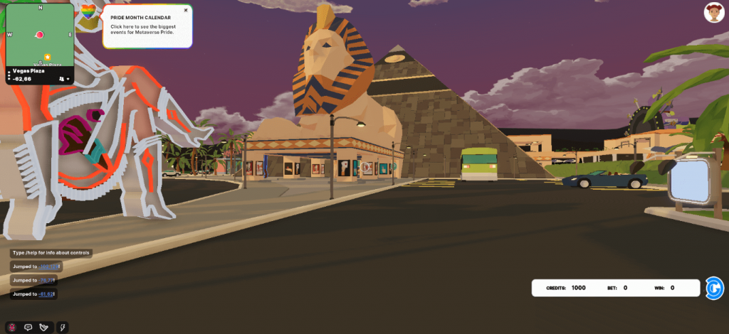 Vegas Plaza Decentraland screenshot