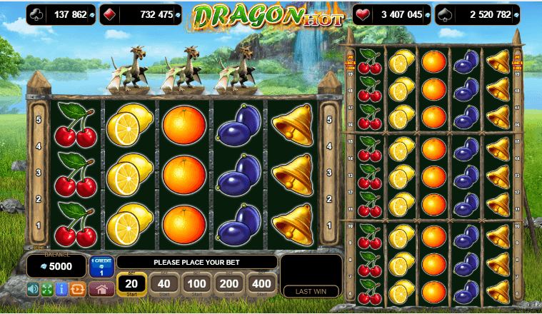 Dragon Hot EGT Slot Screenshot