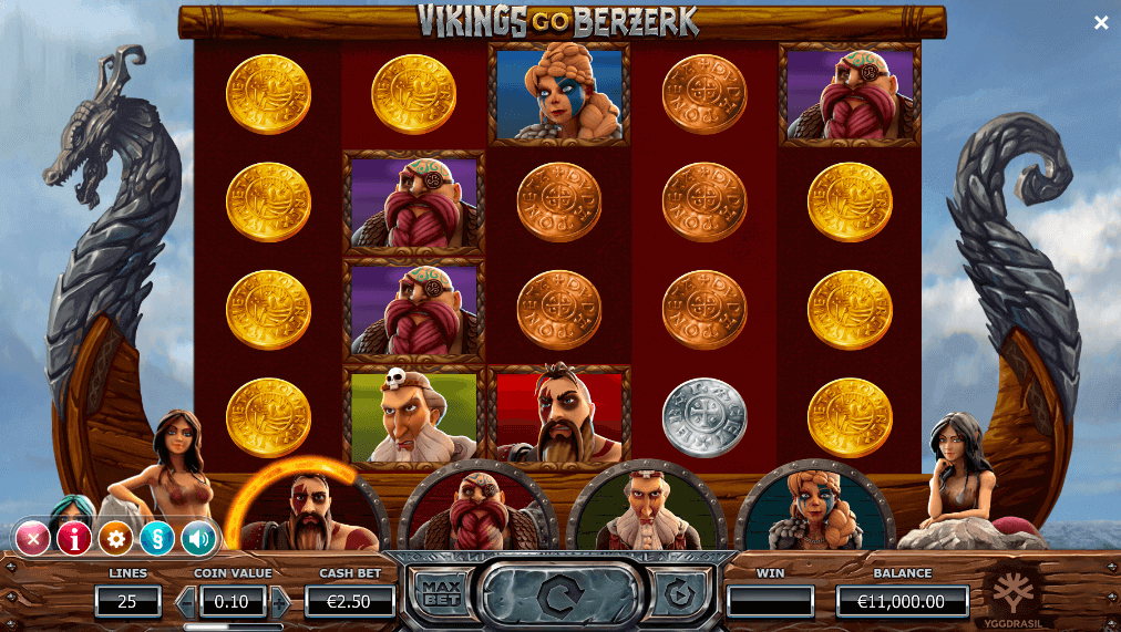 Yggdrasil vikings slot screenshot